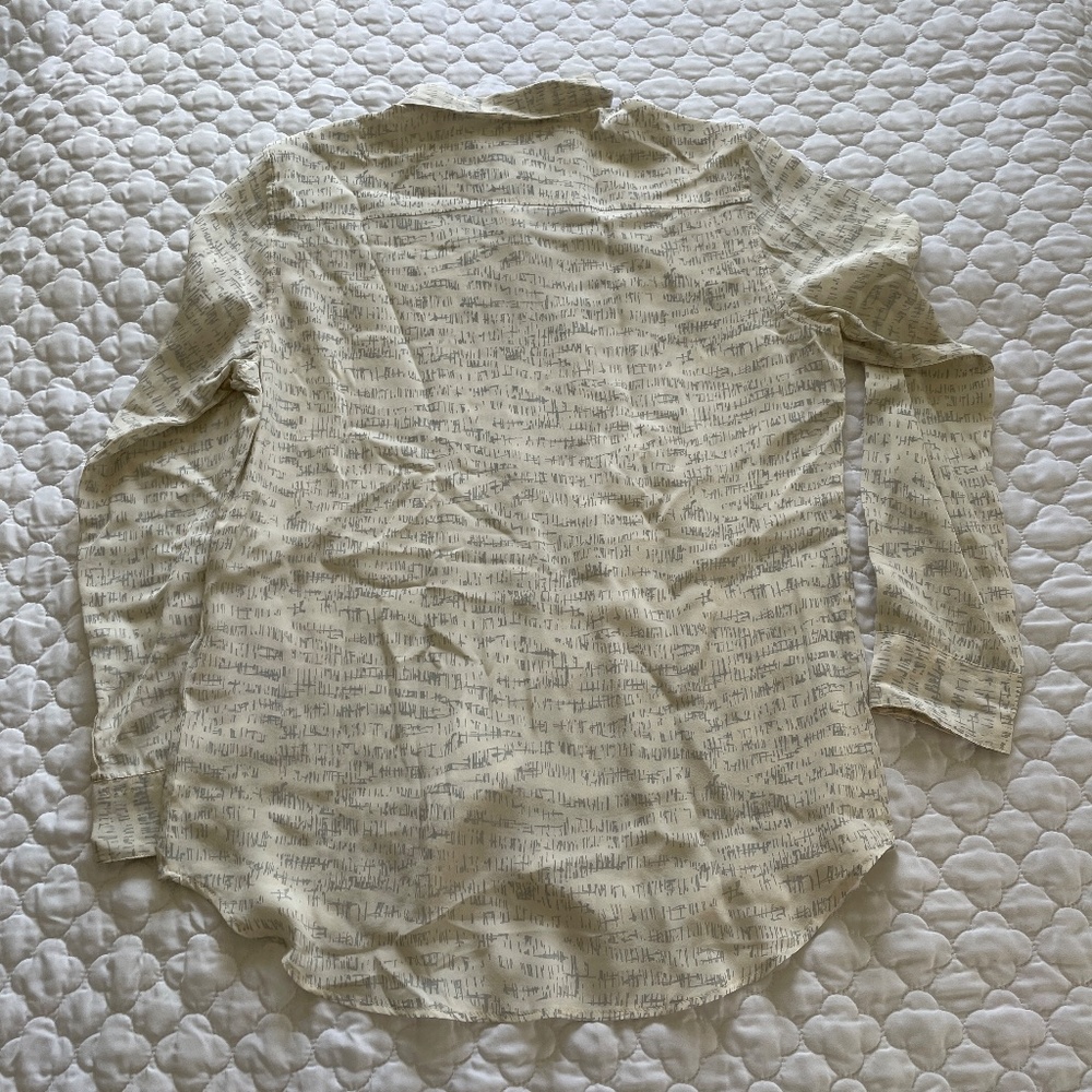 Levi's Made & Crafted Silk‎ Blouse Size Small - Picture 4 of 6